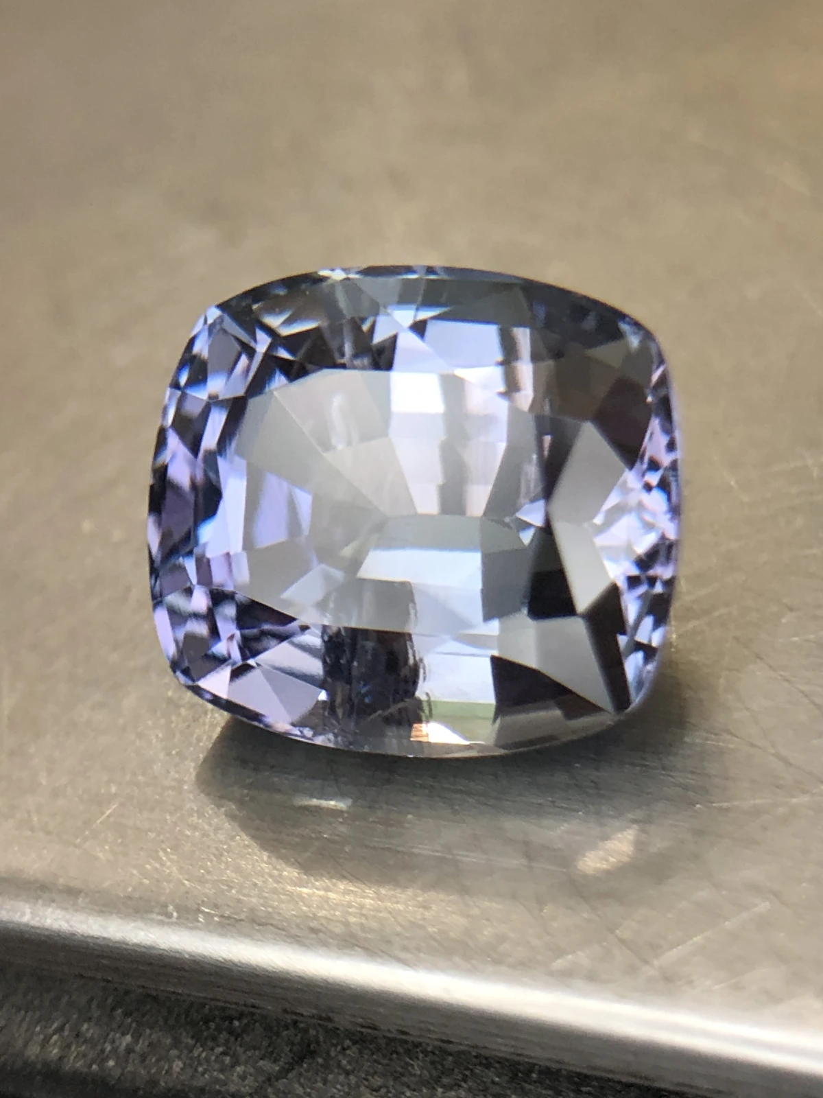Natural Tanzanite Unheated in Cushion Cut — view 4